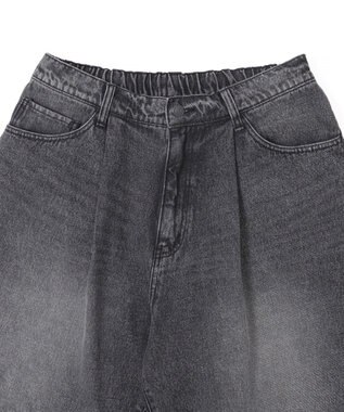 WEGO イージーバギーデニムショーツ デニムブラック