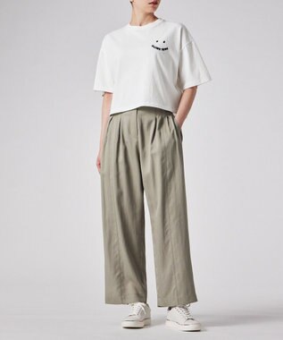 Paul Smith Happy クロップド 半袖Tシャツ オフホワイト