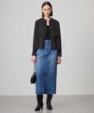 ICB 【洗える】ウォーターリサイクルデニム スカート ブルーデニム系