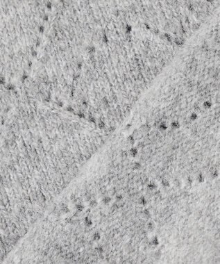 Feroux ハート柄ニット プルオーバー ライトグレー系