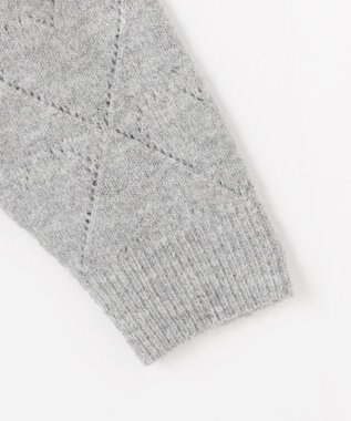 Feroux ハート柄ニット プルオーバー ライトグレー系