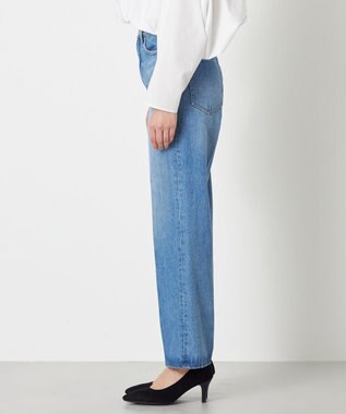 NAVE 【Nave　洗える】デニム センタープレスパンツ スカイブルー系