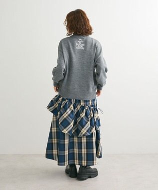 Green Parks ・ＳＵＧＡＲＳＰＯＯＮチェックドロストティアードスカー Blue