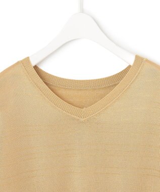 ICB L 【洗える】レーヨンブレンド ドルマンスリーブニット クレイベージュ系