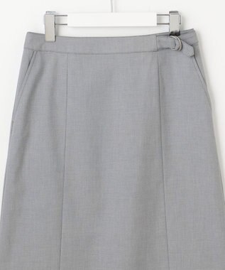 J.PRESS LADIES 【セットアップ対応・洗える・撥水】コットンFITTY スカート グレー系