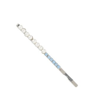 Maison de FLEUR パールサテンリボン２セットピン Sax