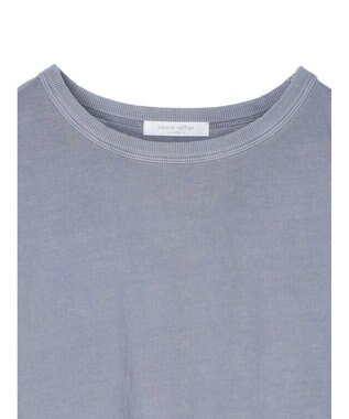 Green Parks ピグメントドッキングスリットデザインチュニック Sax