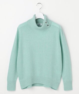J.PRESS LADIES CASHMERE BLEND 襟付き ニット ミントグリーン系