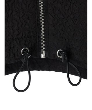 Green Parks AnriettMusee フロントジップジャガードブルゾン Black