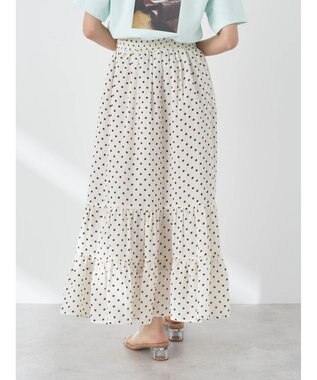 earth music&ecology ちょっとレトロなティアードスカート Dot