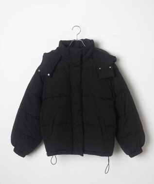 WEGO 【フード取り外し可能】2WAYパテッドジャケット ブラック