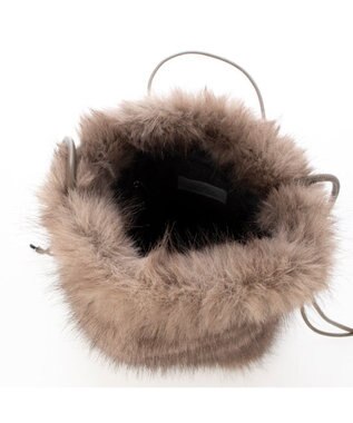 UNBILLION カシュカシュ cachecache / エコファーシンプル巾着ショルダーバッグ GY