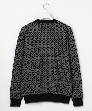 23区GOLF 【MEN】モノグラムジャガードニット ブラック系5