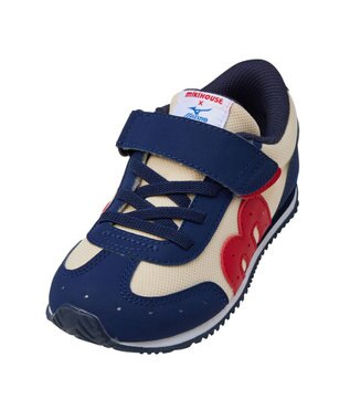 MIKI HOUSE HOT BISCUITS 【WEB限定】【16-21cm】ミズノコラボ キッズシューズ【WebLimited】 紺×白