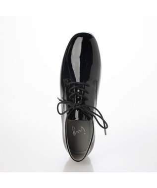 ing <ing>ソフトレースアップシューズ ブラックエナメル