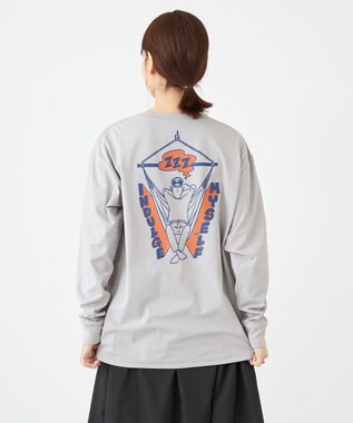 SHARE PARK LADIES 【UNISEX】UVカット アートコラボロングTシャツ〈Hammock〉（S・Mサイズ） グレー