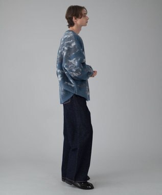 WEGO 【ユニセックス着用ITEM/MLサイズ展開】ファジーパターンプルオーバー ブルー