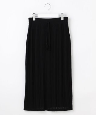 自由区 L 【カタログ掲載・セットアップ対応・洗える】シアーコイル スカート ブラック