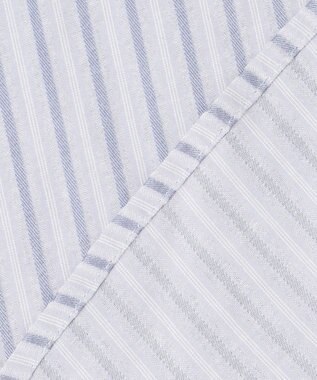 J.PRESS YORK STREET 【WOMEN】ワンウォッシュタイプライター リボンタイバンドカラー ブラウス サックスブルー系1