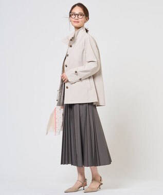 J.PRESS LADIES 【WEB限定カラーあり】Artirosa スタンドカラー コート グレージュ系