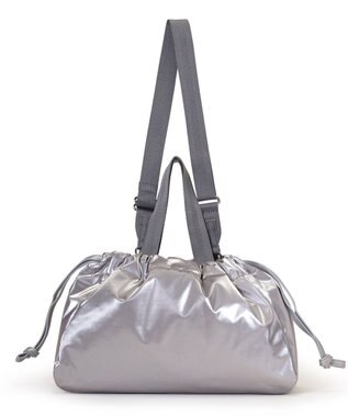 LeSportsac E/W CITY DRAWSTRING BAG/アップタウンシルバーシャイン/シルバー アップタウンシルバーシャイン/シルバー