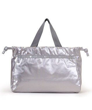 LeSportsac E/W CITY DRAWSTRING BAG/アップタウンシルバーシャイン/シルバー アップタウンシルバーシャイン/シルバー