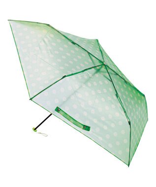 MOONBAT 【超軽量】estaa ビニール折りたたみ傘 91g TPU トリコット デイジー 簡単開閉 グリーン