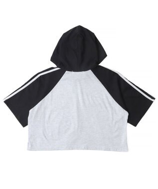 WEGO フーデッドラグランT ブラック