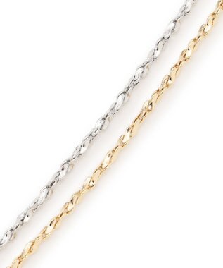 23区 【先行予約】3WAY ミックスカラー チェーン ネックレス ゴールド系