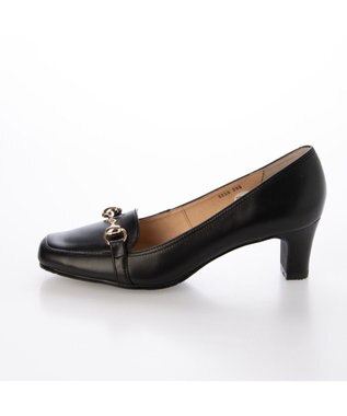 ing <ing>【WEB限定】ヒールアップビットローファー ブラック