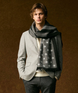 【ブランド30周年記念・フランス製】アメリカンフラッグパターンストール