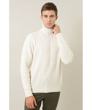 DAKS ケーブルガータータートルネックセーター