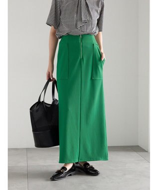 Te chichi フロントZIPトリコットタイトスカート