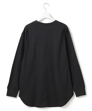 J.PRESS YORK STREET 【WOMEN】ラウンドヘム ロングスリーブTシャツ ブラック系
