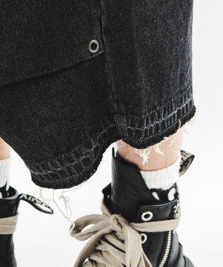 WEGO 【ユニセックス着用ITEM】パラシュートハトメショーツ デニムブラックソノタ