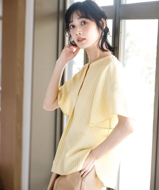 ANY SIS L スムージーポリエステル スキッパー ブラウス