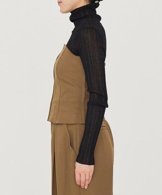 uncrave プレーンスーツ ビスチェ（uncrave WHITE） ブラウンカーキ