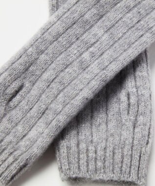 TOQUE 〈大草直子さんアドバイザー〉ベビーアルパカ×ウール縮絨ニットアームウォーマー グレー