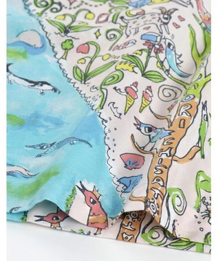 tsumori chisato SLEEP ツモリチサト パジャマ 綿100%(本体) サテン 長袖 長ズボン レディース UDX506/ワコール サックス