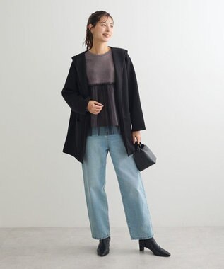 Green Parks ・ｓｗｉｎｇ　ｂｙ　チュールレイヤープルオーバー Charcoal Gray