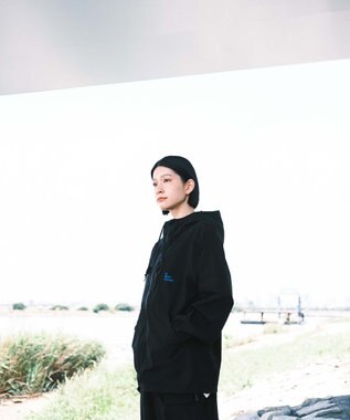 SHARE PARK LADIES 【撥水・UVカット・ストレッチ・軽量 】パッカブルマウンテンパーカー（Mサイズ） ブラック系