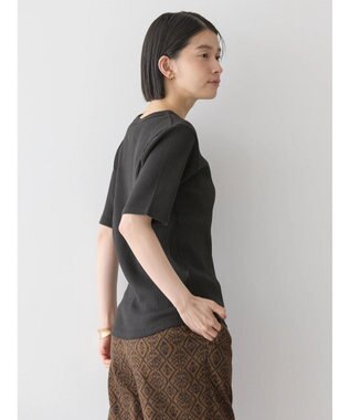 AMERICAN HOLIC 抗菌防臭針抜きテレコカットプルオーバー Black