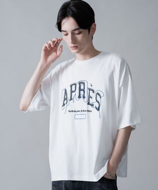 WEGO オフステッチグラフィックT（SS） ホワイト