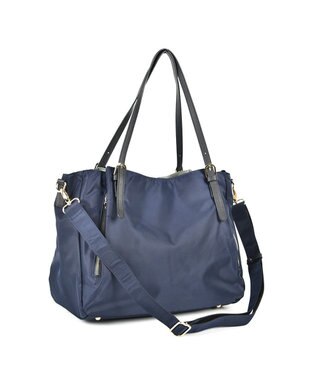 LA BAGAGERIE 【MONICA】ナイロン2WAYトートバッグ Mサイズ ネイビー