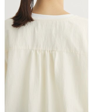 Green Parks イージーケア　Ｖネックブルゾン Ecru