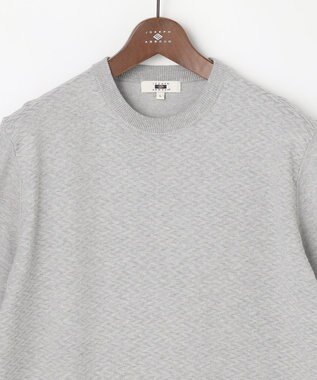 JOSEPH ABBOUD 【サステイナブル・オーガニックコットン使用】オーガニッククール ニット Tシャツ ライトグレー系