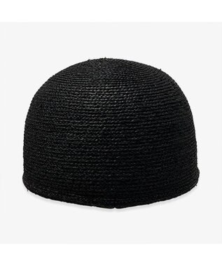林八百吉商店 un chapeau　ラフィアブレードキャップ ブラック