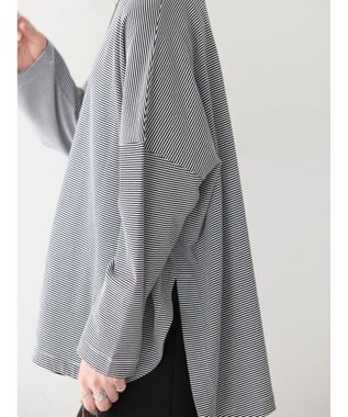 AMERICAN HOLIC ＵＶカット加工ワイドカットプルオーバー Border Black