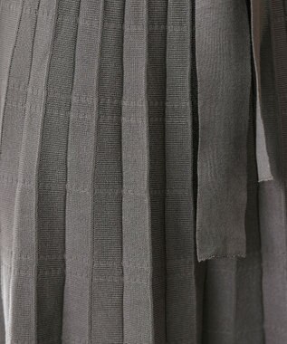 Tiaclasse L 【洗える】1枚で着映えするチェック柄編みニットワンピース モカ