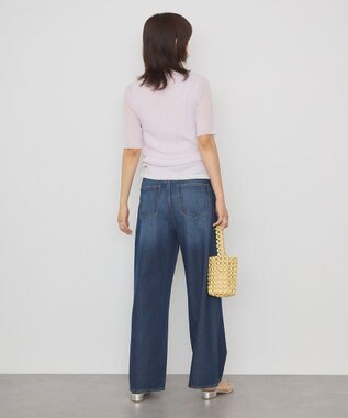 AMERICAN HOLIC ダメージワイドデニム Indigo